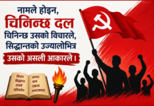 कविताको शिर्षक : सिद्धान्तको बाटो